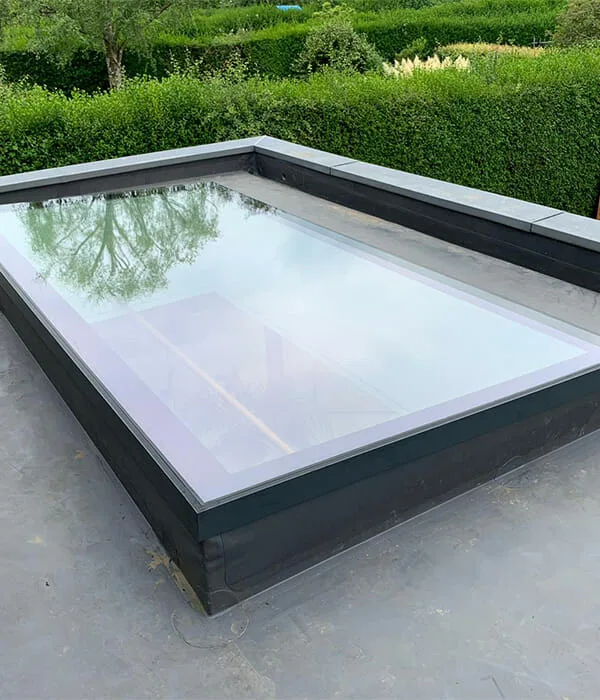 Bespoke flat rooflight installed on a flat roof